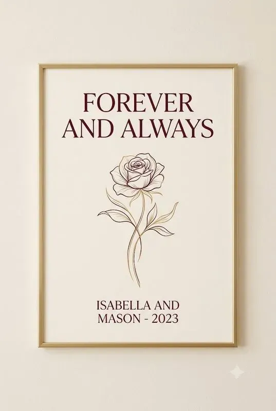Romantic Love Quote Poster Studios