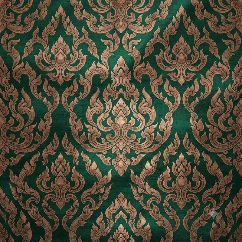 Thai Silk Kanok Seamless Patterns