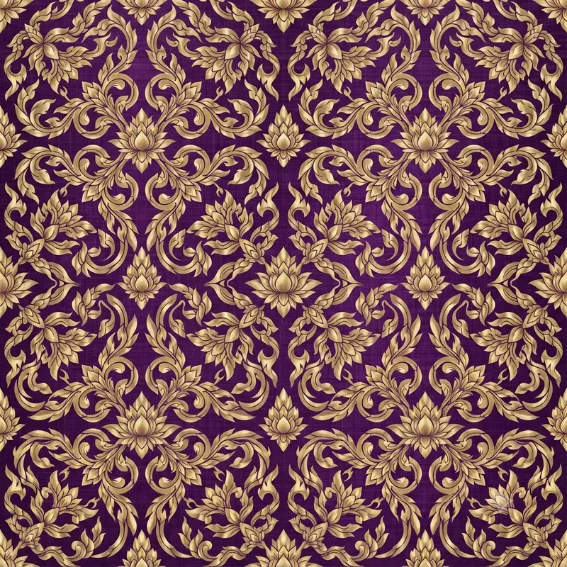 Thai Silk Kanok Seamless Patterns