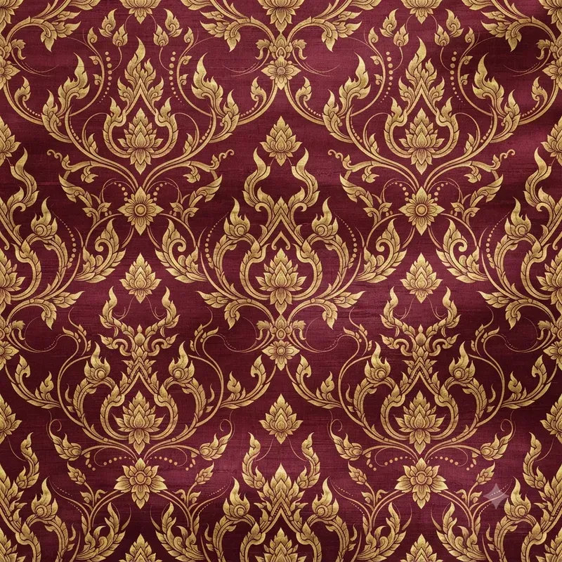 Thai Silk Kanok Seamless Patterns