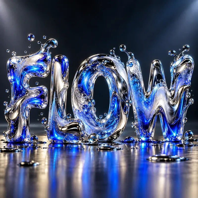 Sculptural Object Letter Typography Art