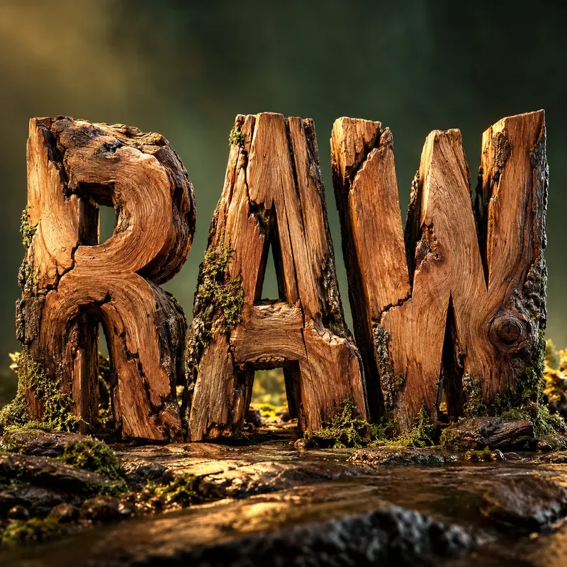 Sculptural Object Letter Typography Art