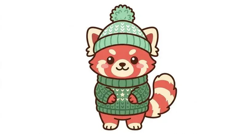 Cute Christmas Animal Cliparts