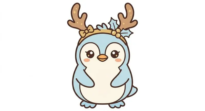 Cute Christmas Animal Cliparts