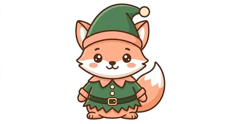 Cute Christmas Animal Cliparts