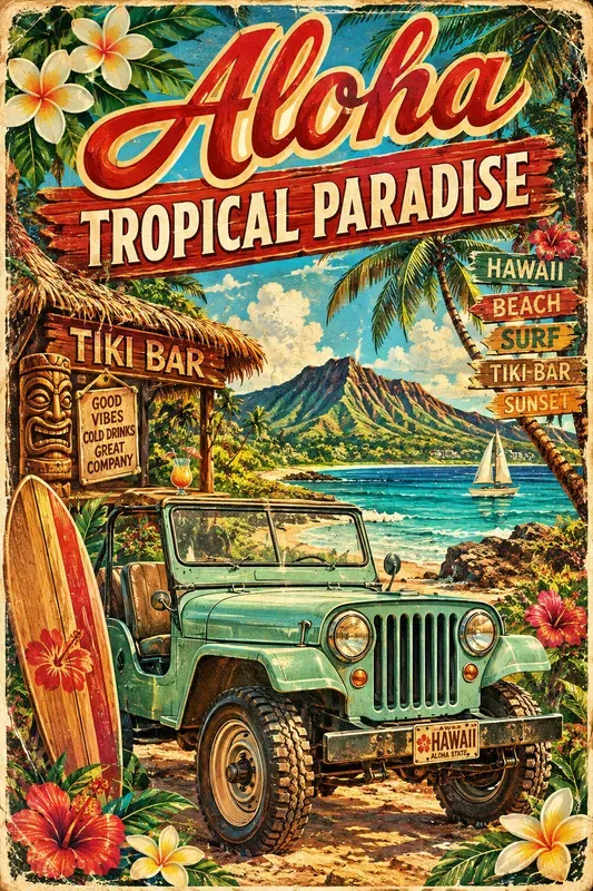 Vintage Americana Travel Posters