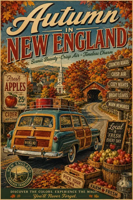 Vintage Americana Travel Posters