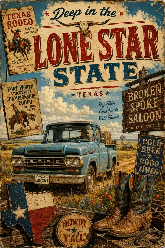 Vintage Americana Travel Posters