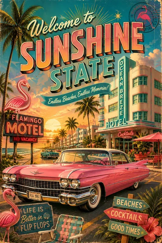 Vintage Americana Travel Posters