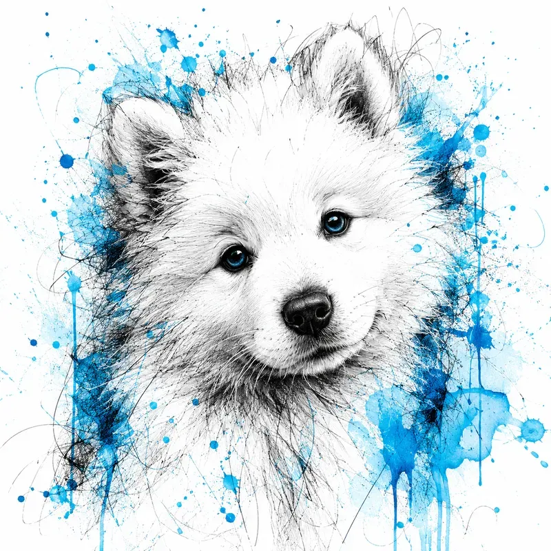 Ink Sketches And Watercolor Animals