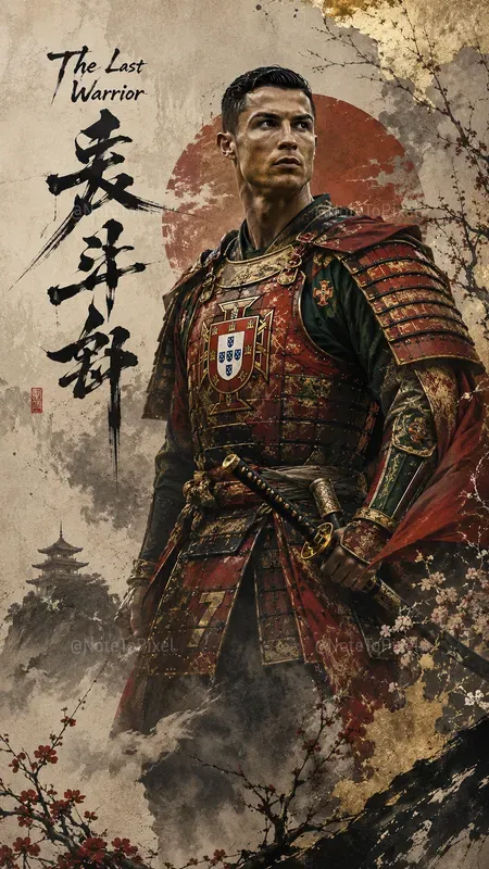 Football Samurai Fantasy Art