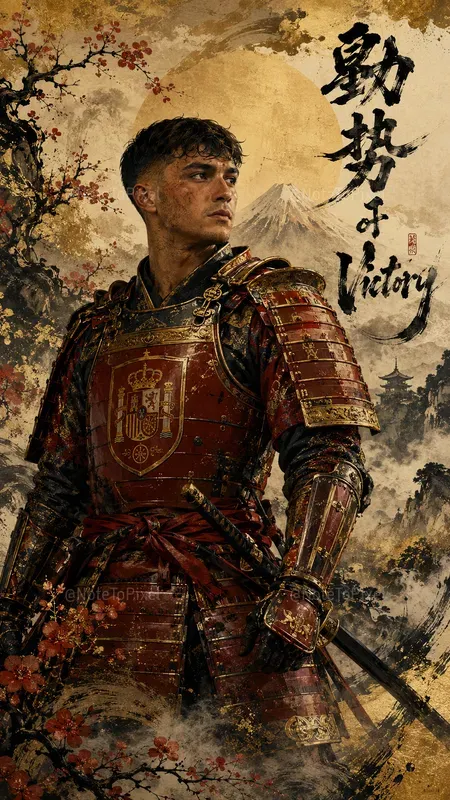 Football Samurai Fantasy Art
