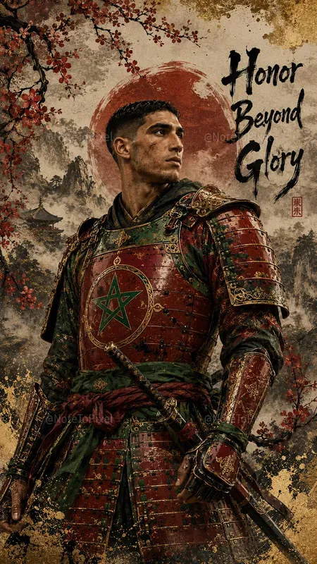 Football Samurai Fantasy Art