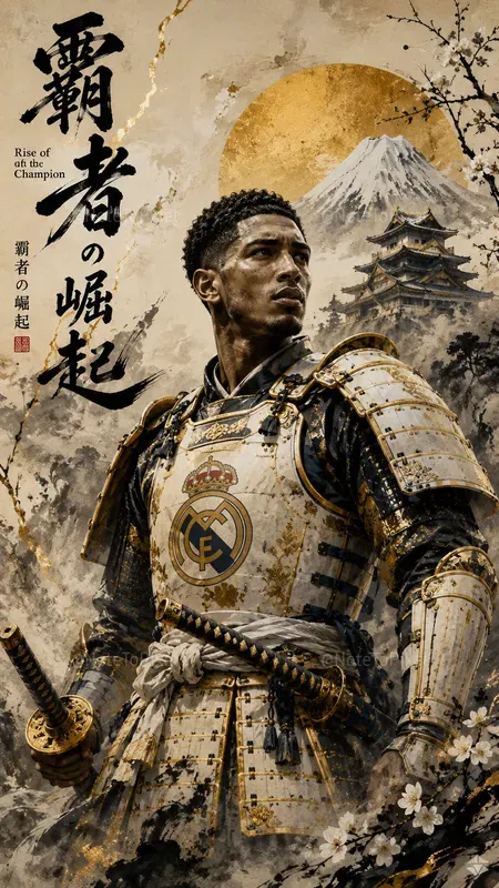 Football Samurai Fantasy Art