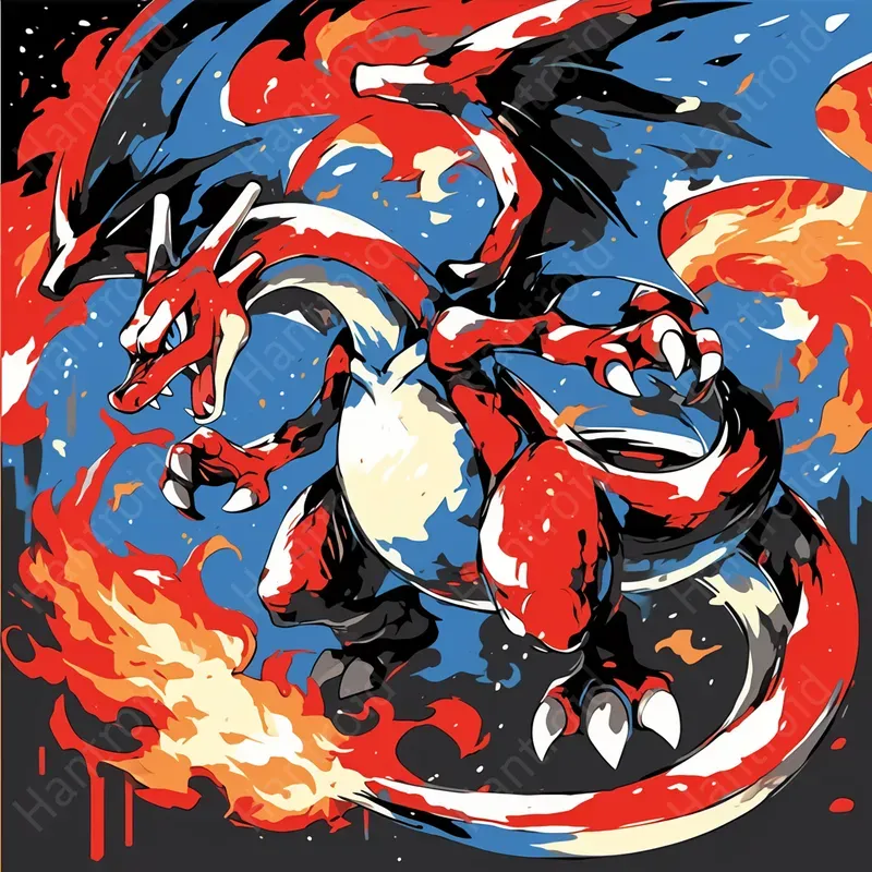 Pokemon Vibrant Dynamic Art