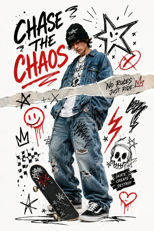 Urban Doodle Collage Poster Packs