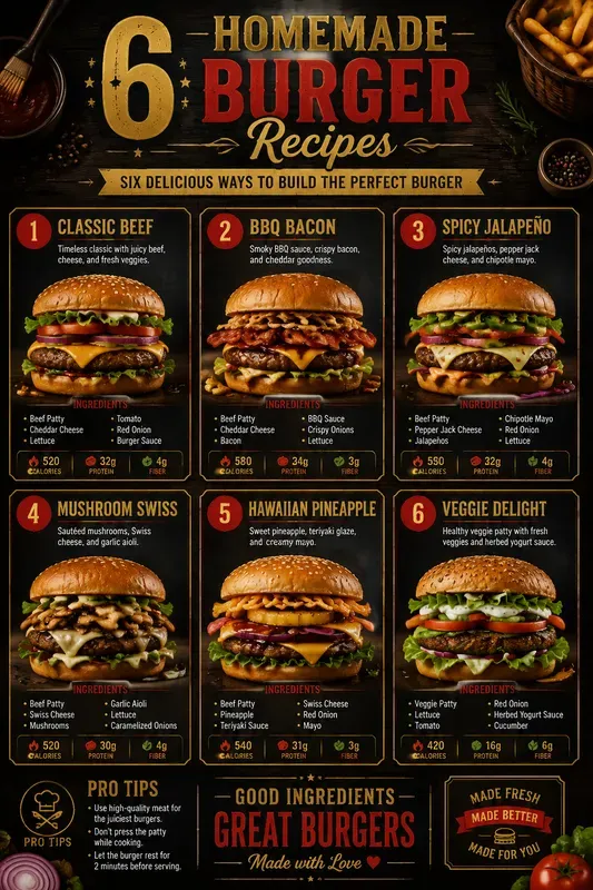 Modern Recipe Infographic Posters