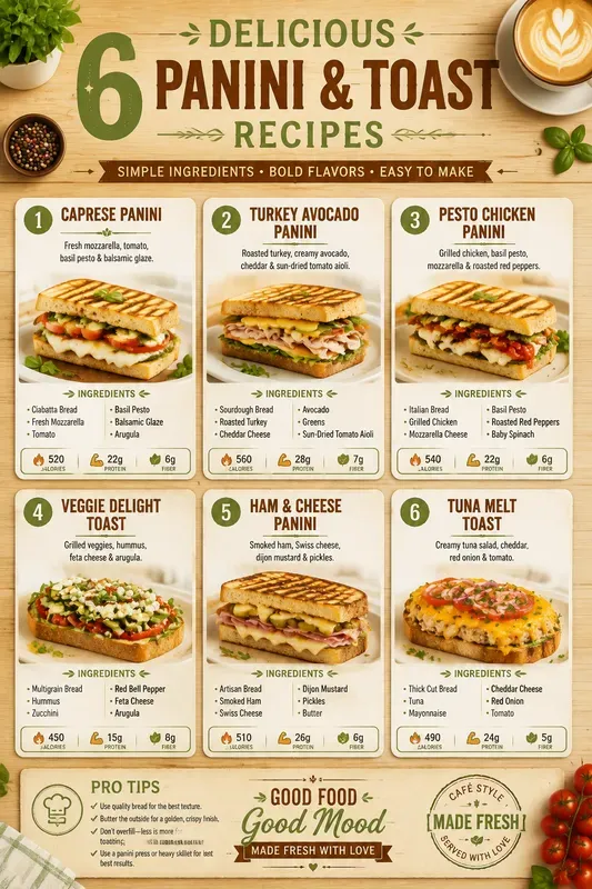 Modern Recipe Infographic Posters