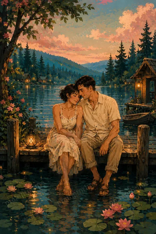 Romantic Couple Story Illustrations