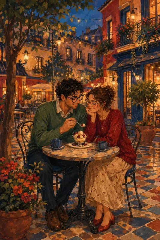Romantic Couple Story Illustrations