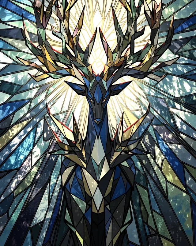 Exquisite Stained Glass Pokemon Designs