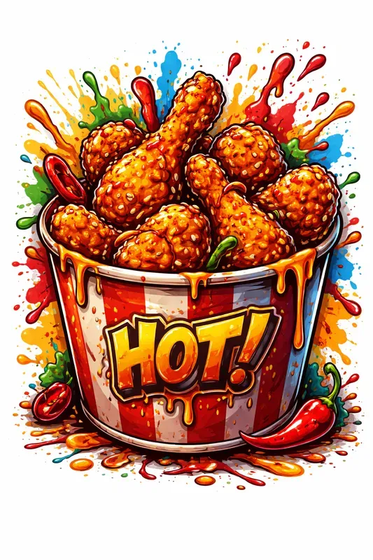 Graffiti Food Explosions