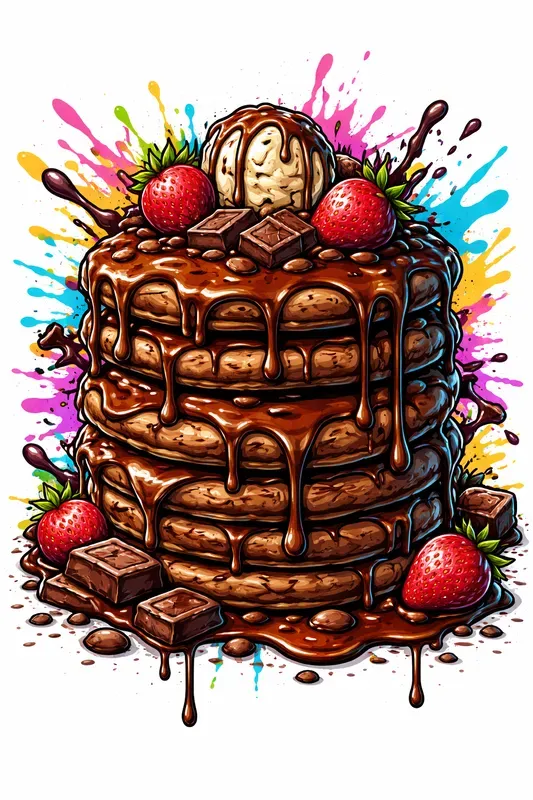 Graffiti Food Explosions