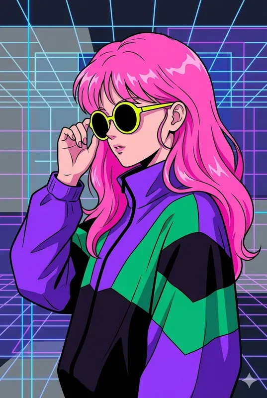 Retro 80s Anime Pop Art Generator