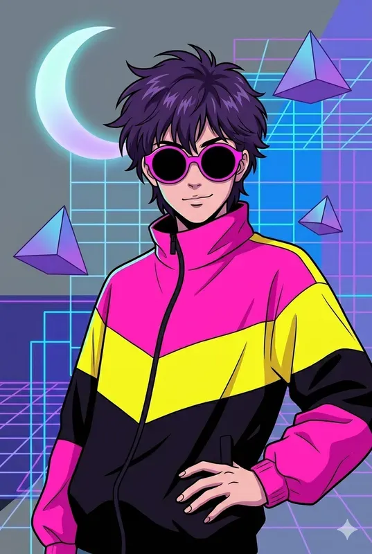 Retro 80s Anime Pop Art Generator