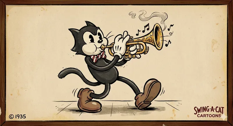 1930s Rubber Hose Cartoon Style