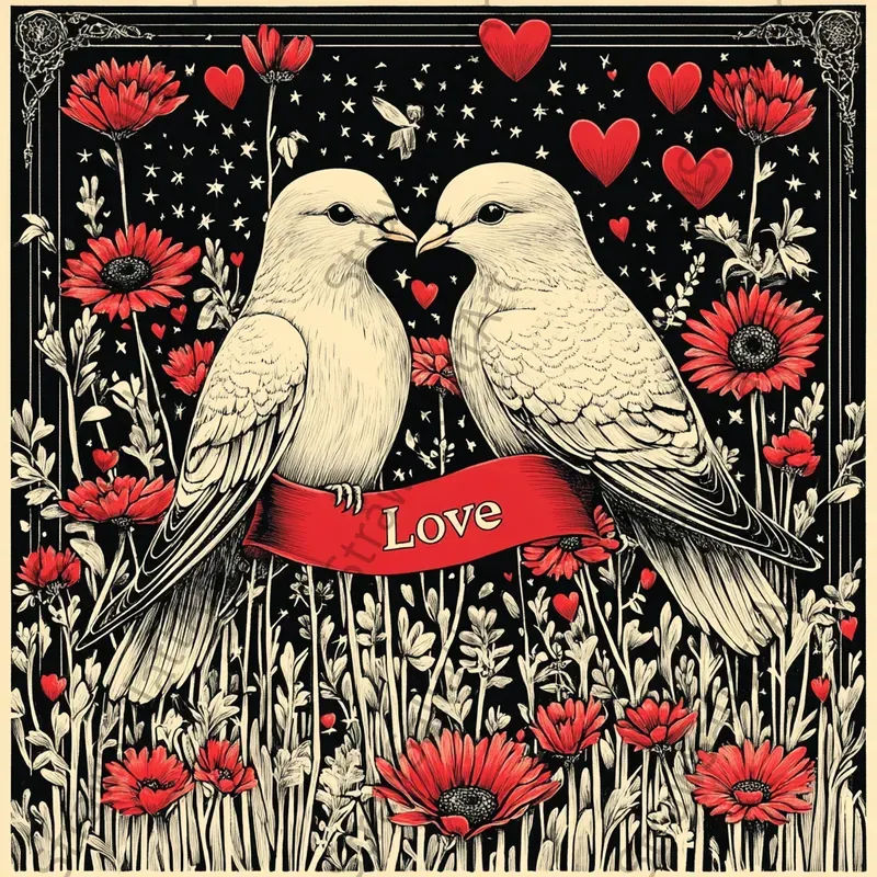 Ethereal Valentine Art Cards