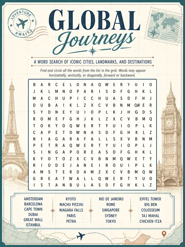 Adult Printable Puzzle Game Pages