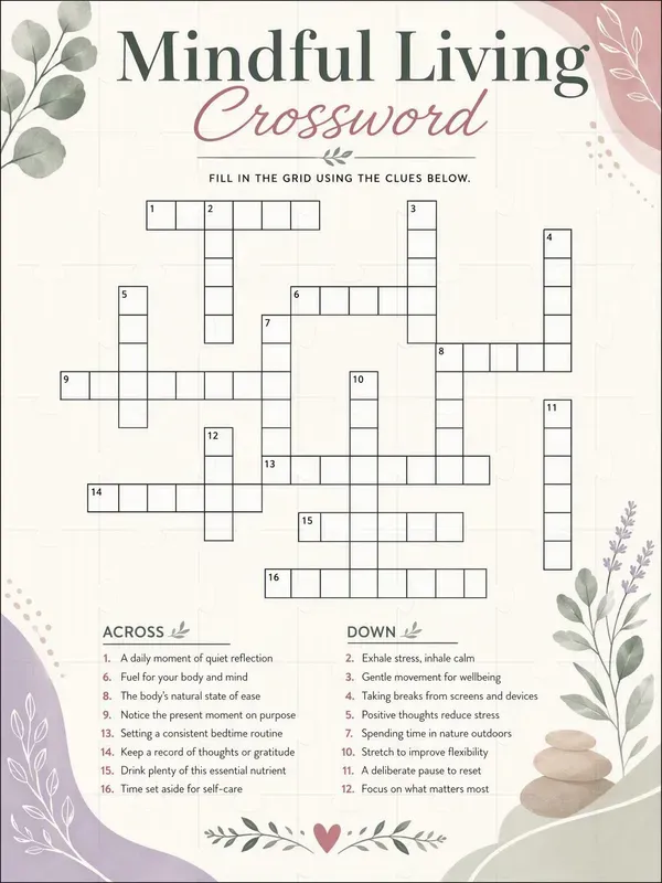 Adult Printable Puzzle Game Pages