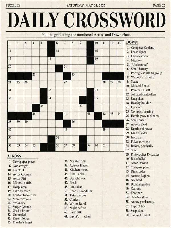 Adult Printable Puzzle Game Pages
