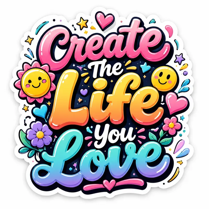 Happy Vibes Typography Creators