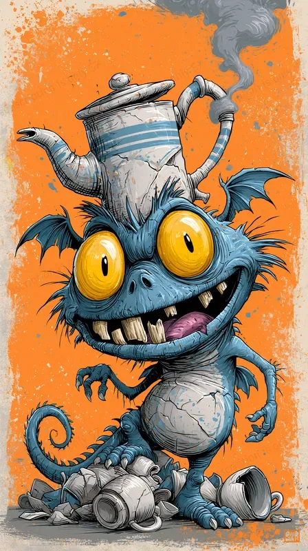 Wild Cartoon Monster Scenes