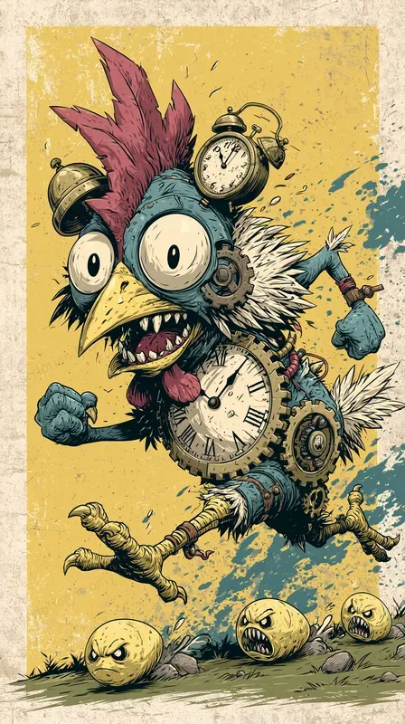 Wild Cartoon Monster Scenes