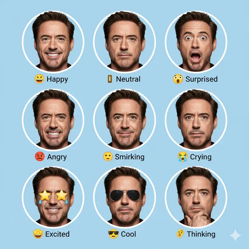 Real Celebrity Emoji Faces