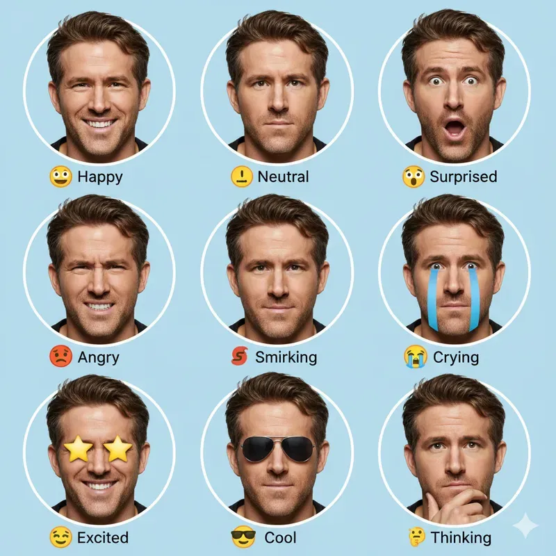 Real Celebrity Emoji Faces