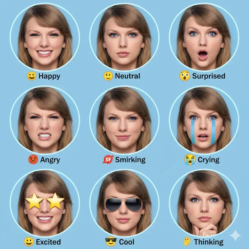 Real Celebrity Emoji Faces