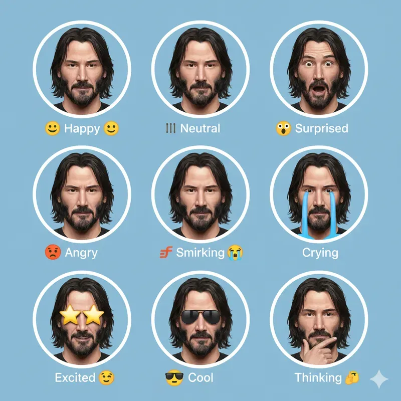Real Celebrity Emoji Faces