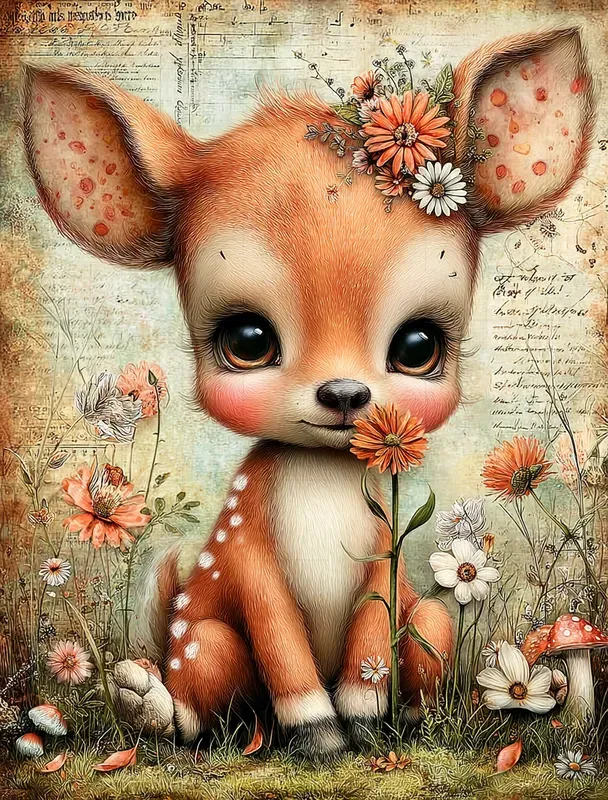 Easter Storybook Watercolor Characters
