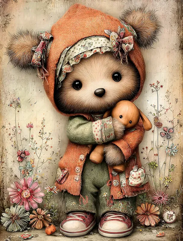 Easter Storybook Watercolor Characters