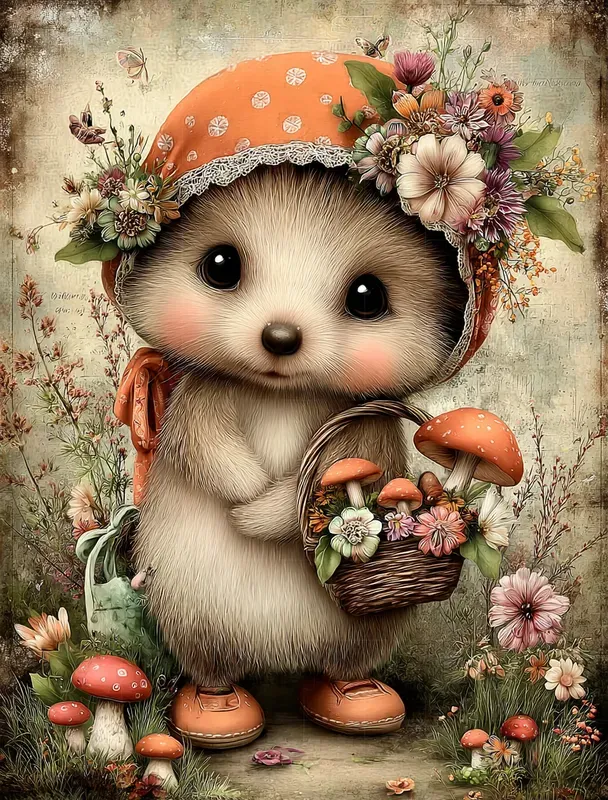 Easter Storybook Watercolor Characters