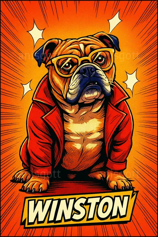 Custom Comic Toon Pet Portraits