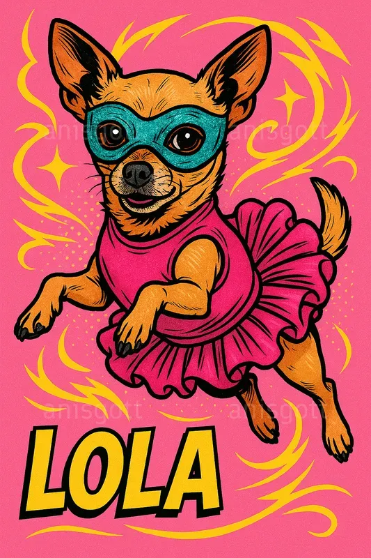 Custom Comic Toon Pet Portraits