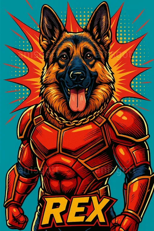 Custom Comic Toon Pet Portraits