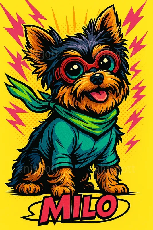 Custom Comic Toon Pet Portraits