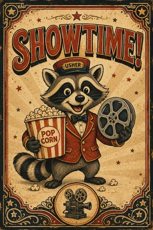 Vintage Cinema Character Posters