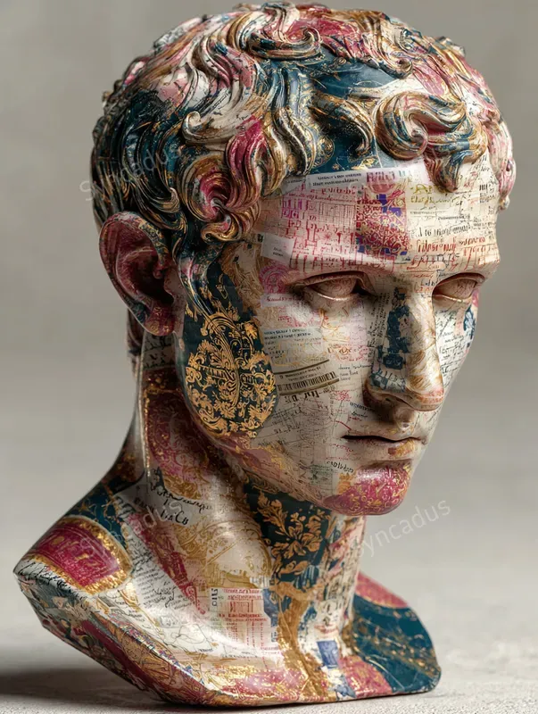 Timeless Patterned Bust Portraits